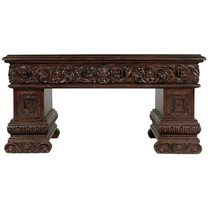 ALDO Tables > Accent Tables Antique Hand-Carved Mahogany Sculptural Coffee Table