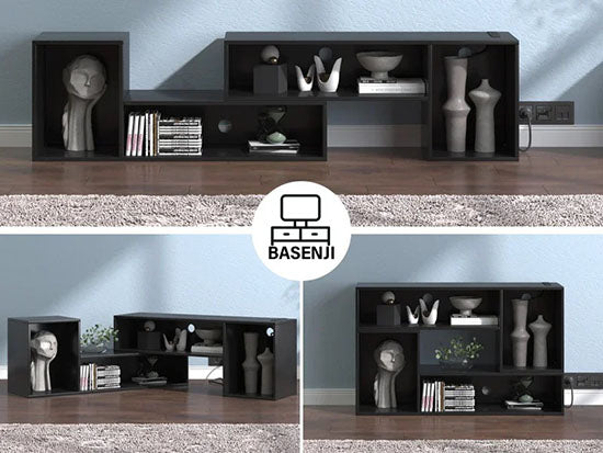 ALDO Tables > Accent Tables Modern Deformable TV Stand Tables With Storage and LED Lights