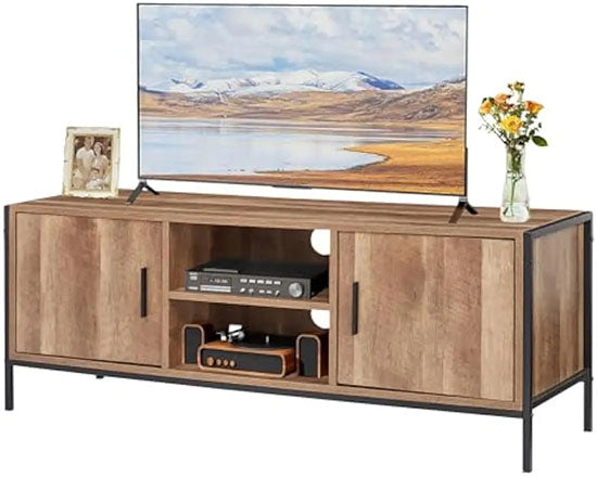 ALDO Tables > Accent Tables Modern Elegant Brown Affordable TV Stand  With Storage Cabinets