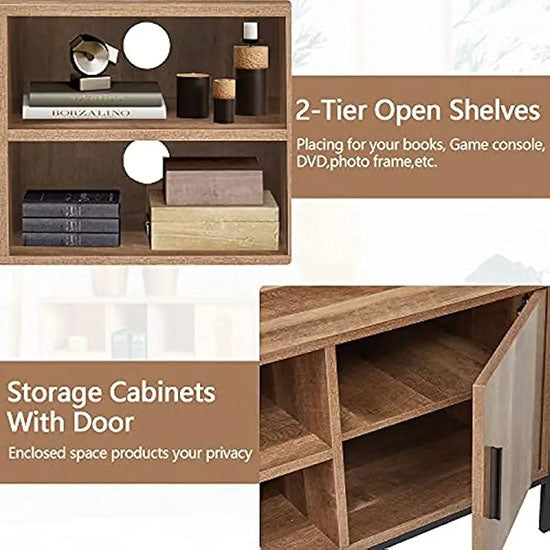 ALDO Tables > Accent Tables Modern Elegant Brown Affordable TV Stand  With Storage Cabinets