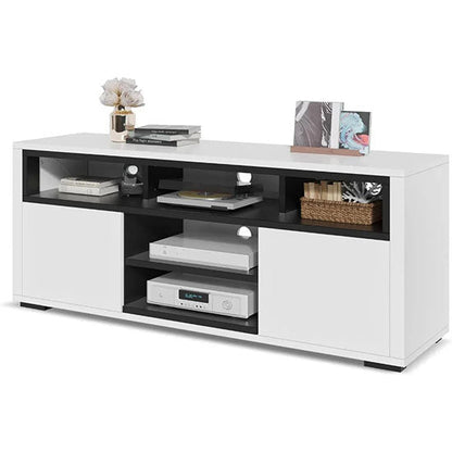 ALDO Tables > Accent Tables Modern Elegant TV Stand Tables With StorageCabinets and LED Lights