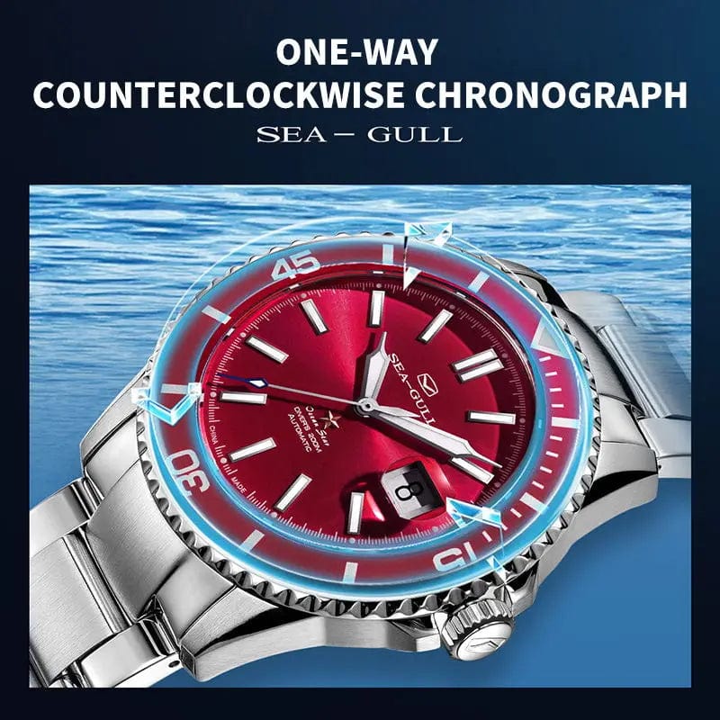 Jaragar Décor > Watches Sea- Gull Original Official World Famous  Man's Luxury Ocean Star Luminous  Wristwatch Sport 20Bar Diving Waterproof Automatic Movement